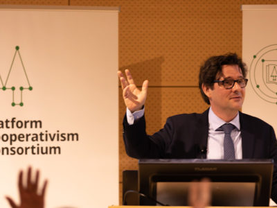 Trebor Scholz platform cooperativism | Image provided by ICDE/New School