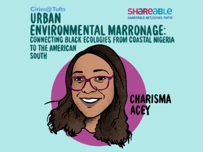 Urban Environmental Marronage title card with Illustration of Charisma Acey