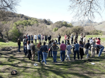 Bay Area community members gather for an interactive workshop. Credit: Lori Sortino