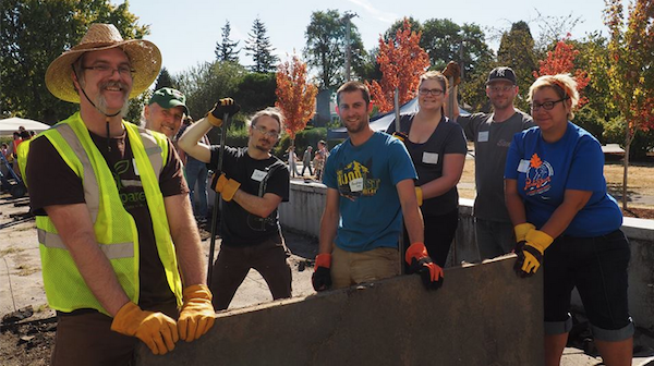 depaving; Once you've depaved, you can get to work creating a garden or greenspace. Credit: Depave